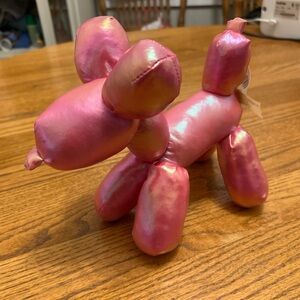 Dan Dee Shiny Pink Balloon Dog Stuffed Animal Figurine